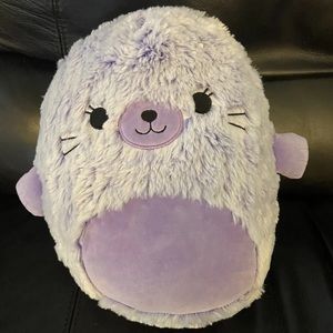 Squishmallow 12" Ellen Seal FuzzAMallow Fuzzy Plush NEW